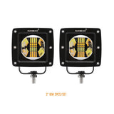 Auxbeam (2pcs/set) Bicolor Series 3 inch 16W LED Pod Light (Amber & White)