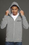 Autolum Mens Zip Hoodie Grey Heather