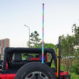 AuxBeam 1.2M/1.5M Flag Pole RGB Rotating Color Changing Whip Light