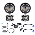 Auxbeam (4pcs/set) RGB LED Headlights+Fog Lights Package for Jeep Wrangler