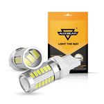 Auxbeam T20/7440/W21W (2pcs/set) Turn/Reverse Light White LED Bulbs