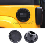 Stainless Steel Non-locking Gas Cap Cover for Jeep Wrangler JK
