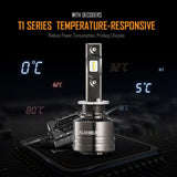 H11  T1 Series LED Headlight Bulbs - 6500K 8000LM