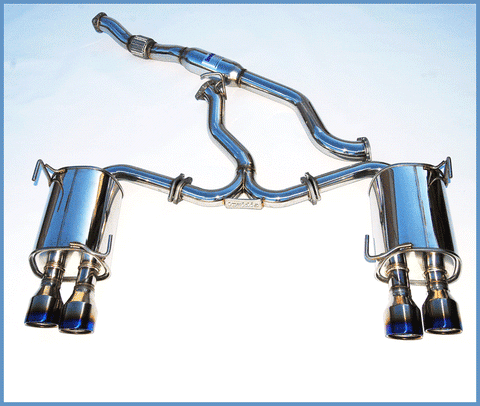 (2015- UP) Subaru WRX/STI Invidia Q300 Rolled Titanium Tip Cat-Back Exhaust