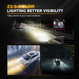 Z3 Series Three Colors Switchback 8000LM Led Fog Light Bulbs